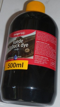 Waproo Suede and Nubuck Dye 500 ml Dark Brown Waproo Suede Dye Waproo Nubuck Dye Waproo Suede and Nubuck Dye